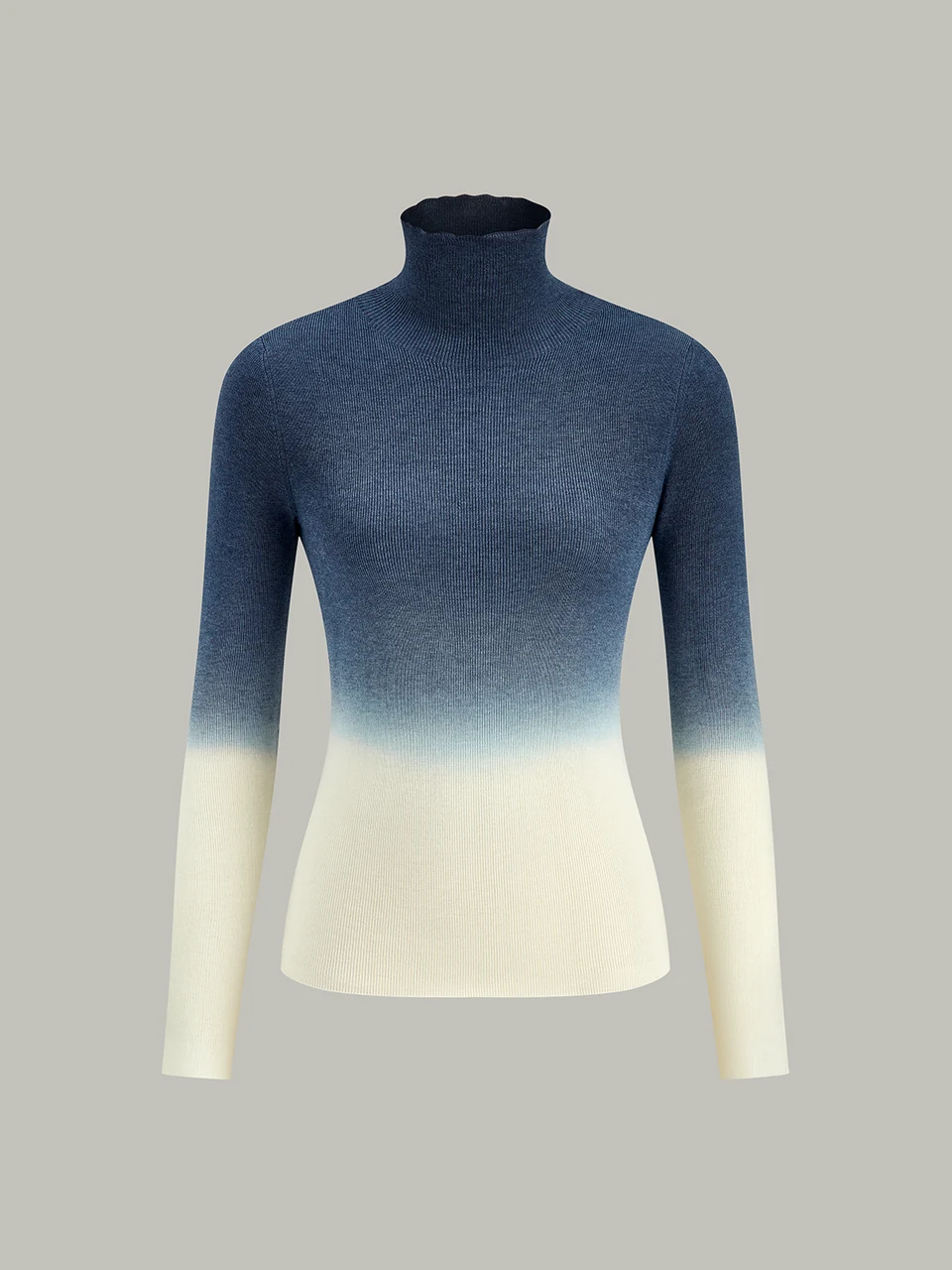 Noelle Ombre Knit Top — Blue — Product front