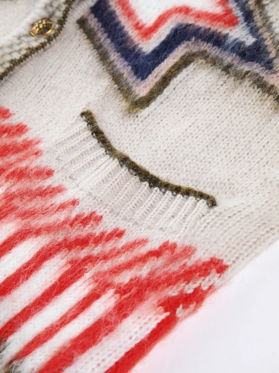 Camille Cardigan — Khaki — Pocket detail