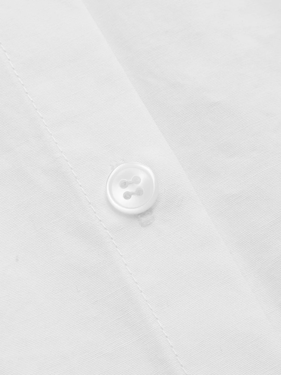 Estelle Vest-and-Shirt Set — Gray — Shirt button detail