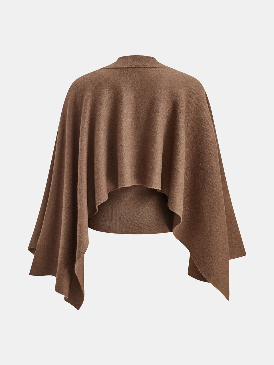 Sylvie Tank-and-Capelet Set — Brown — Set back