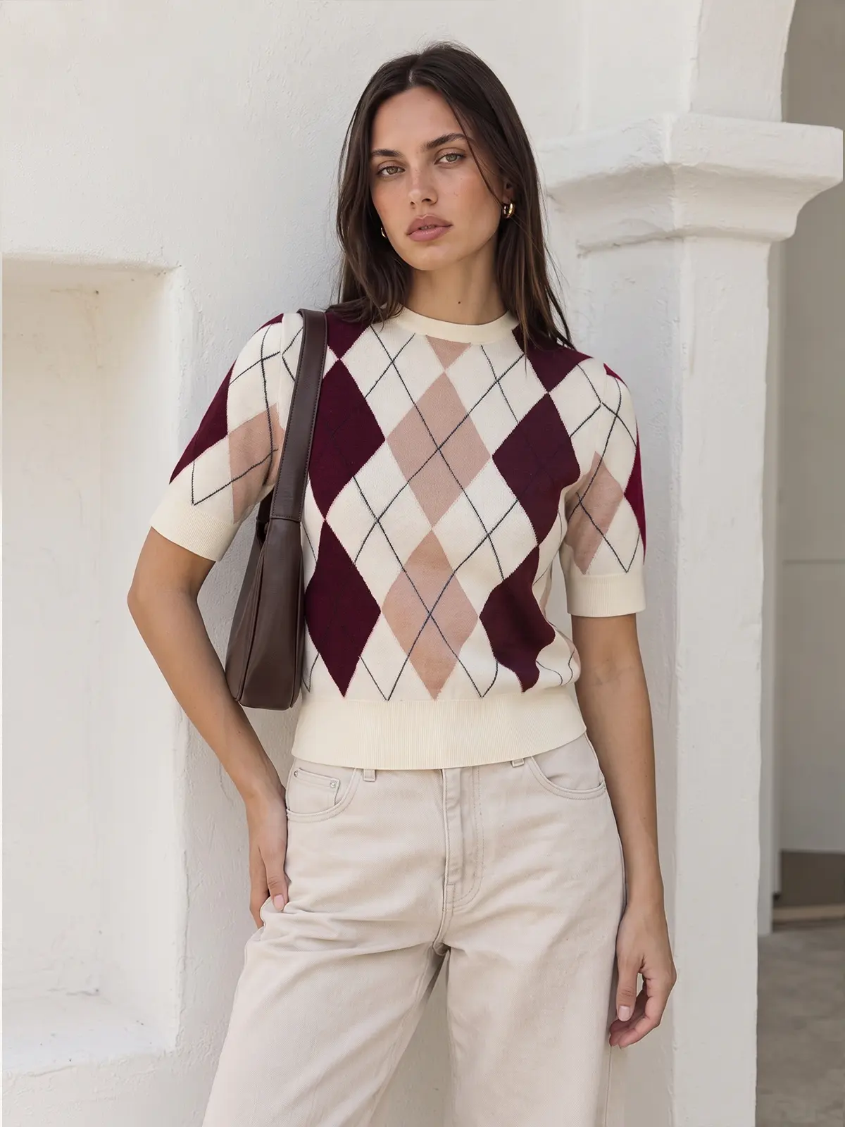 Laure Argyle Knit Sweater — photo 8
