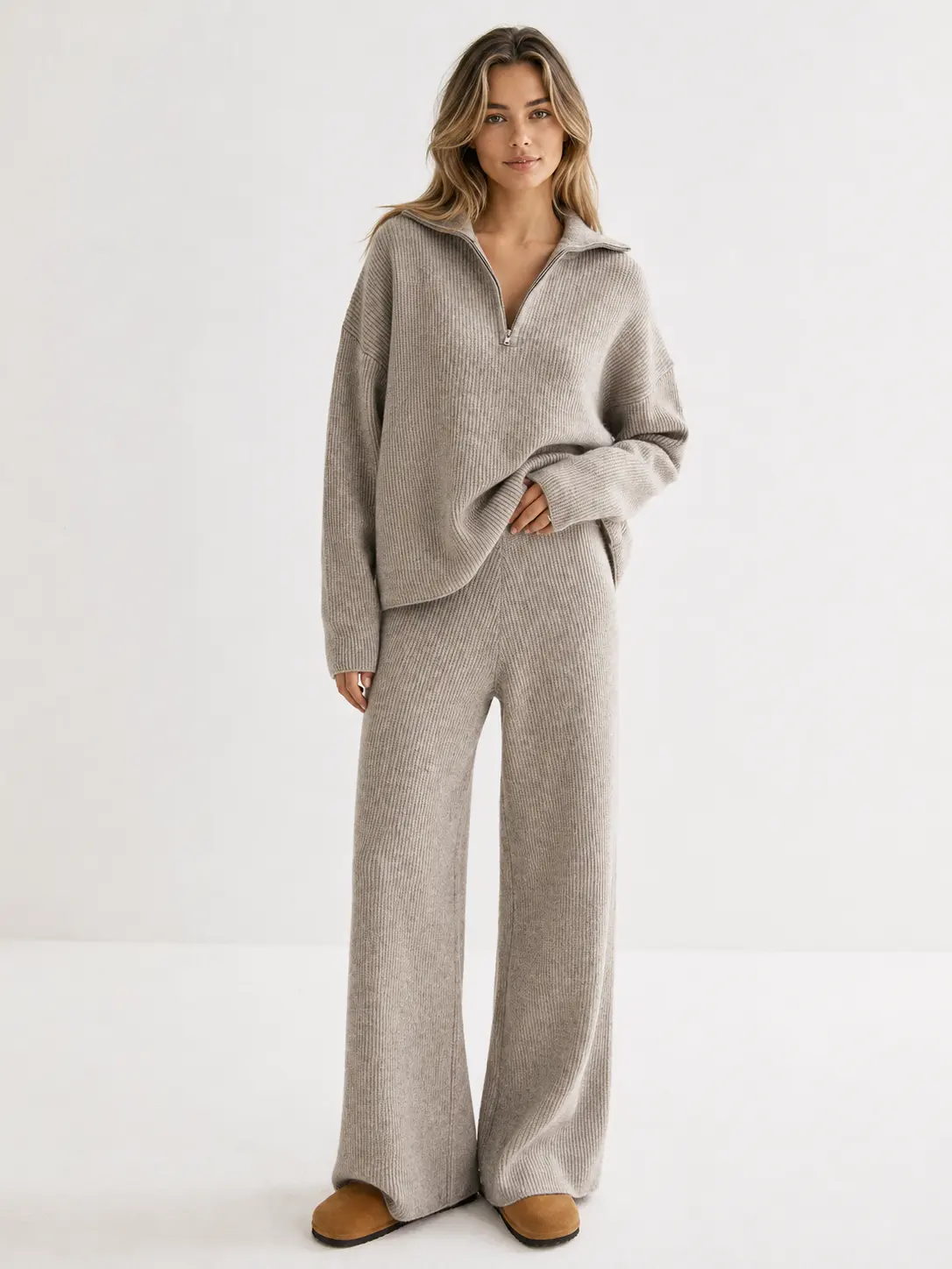 Ines Zip Sweater Set