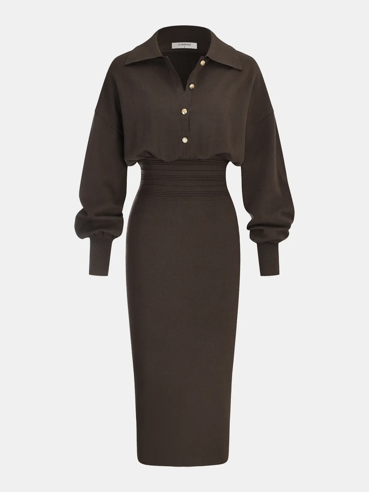 Estelle Knit Shirt Dress