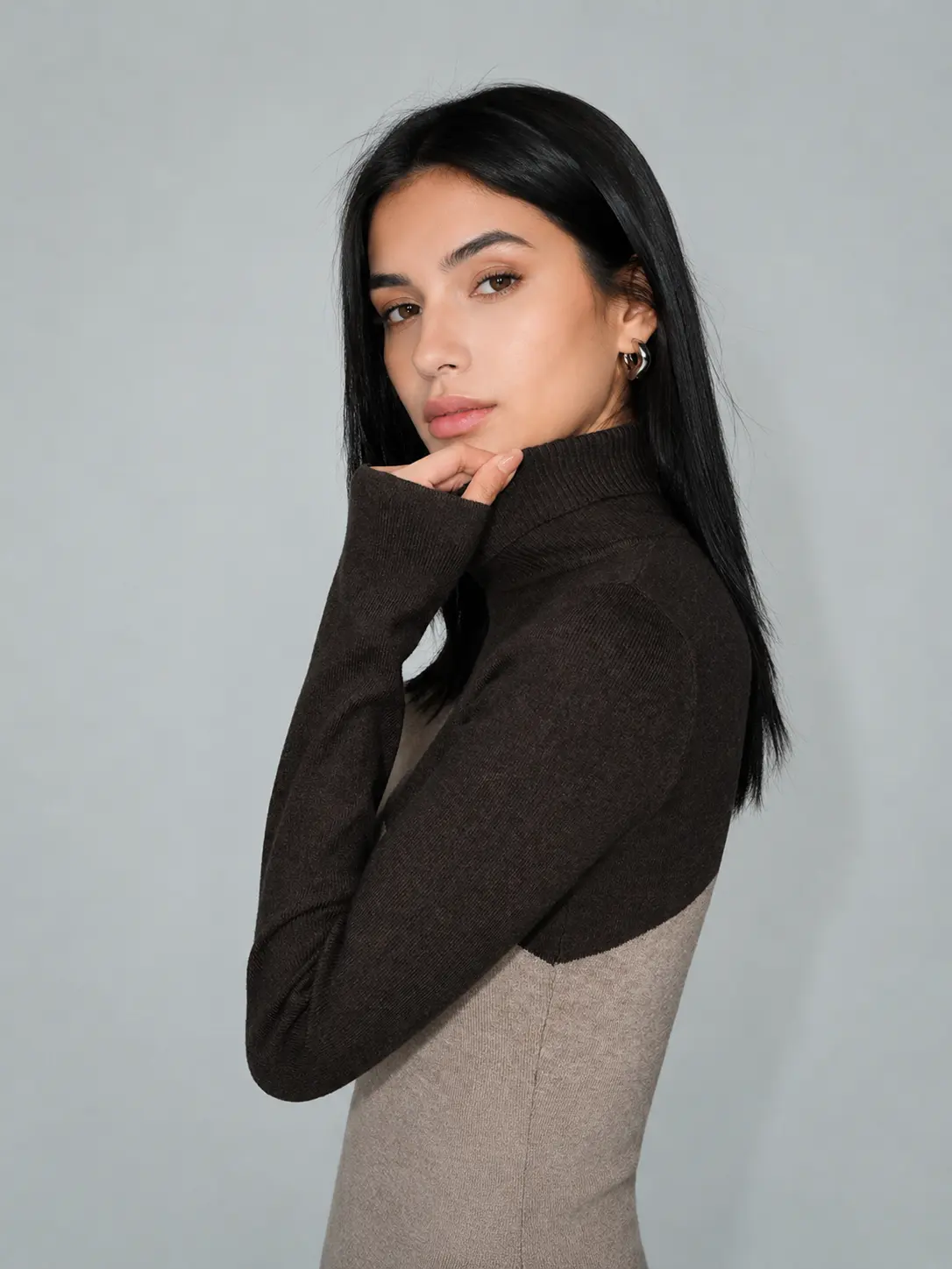 Manon Patchwork Knit Top — photo 2