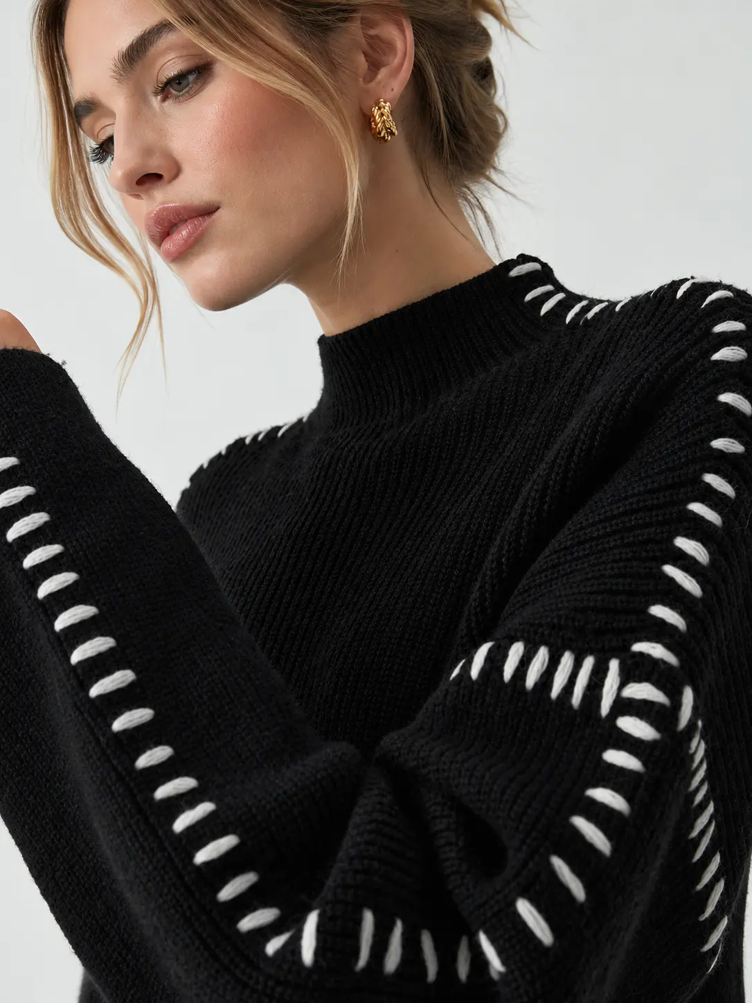 Sylvie Mock-Neck Sweater — photo 3