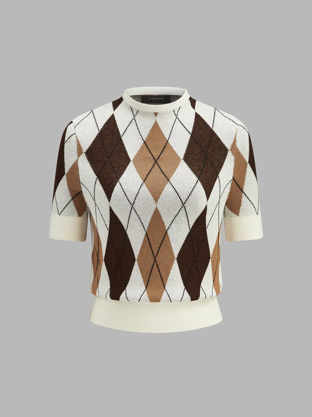 Laure Argyle Knit Sweater — photo 2