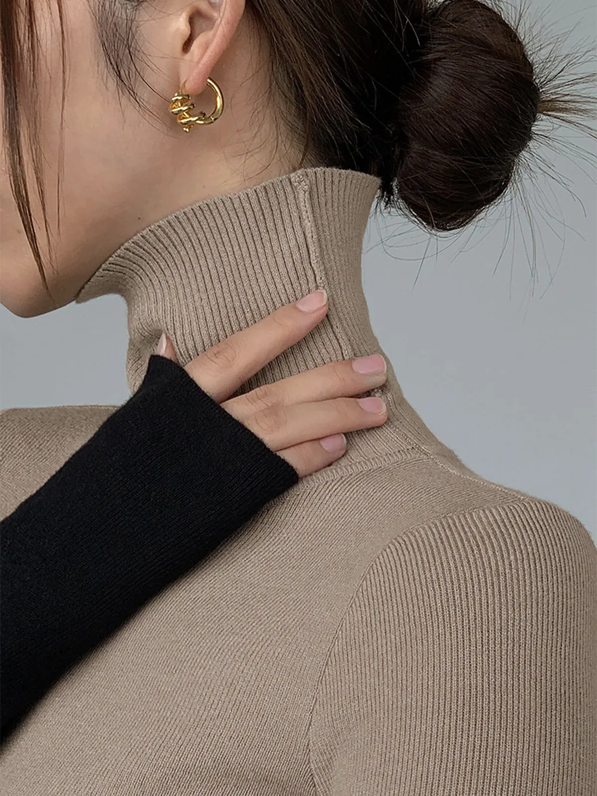 Manon Patchwork Knit Top — photo 8