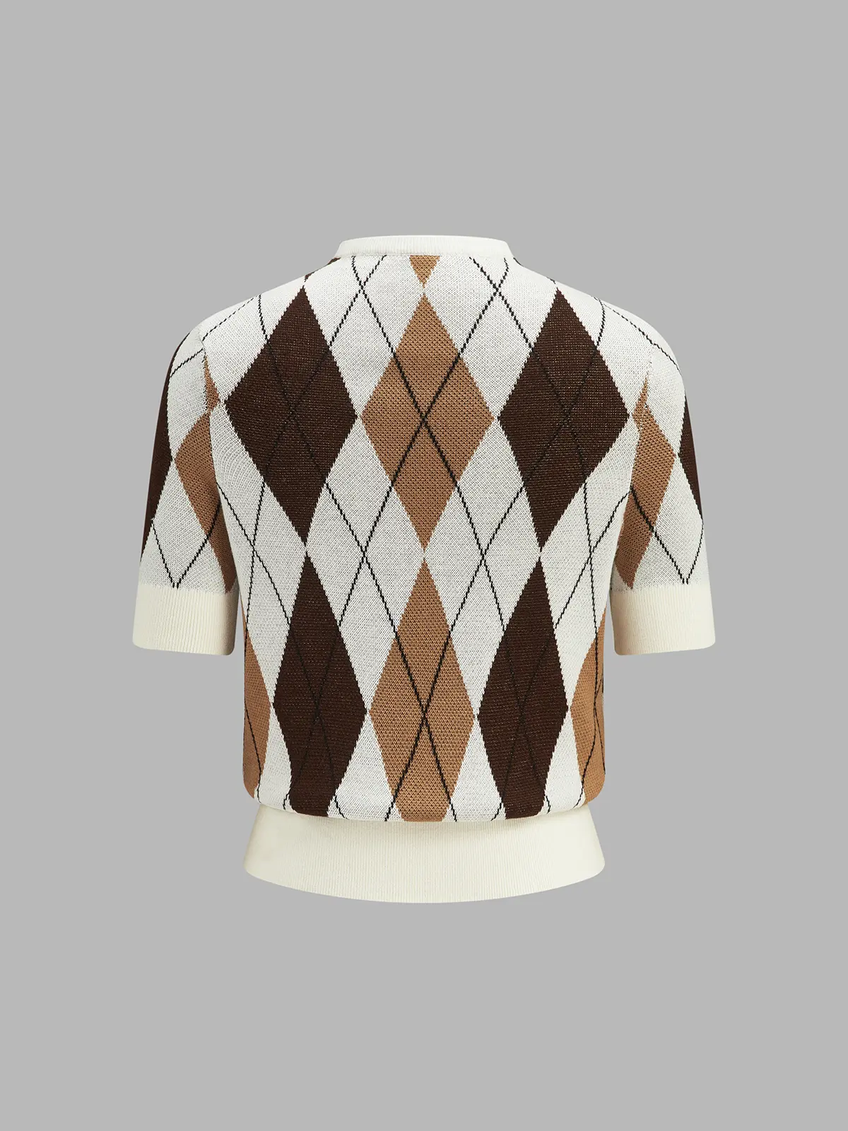 Laure Argyle Knit Sweater — photo 3