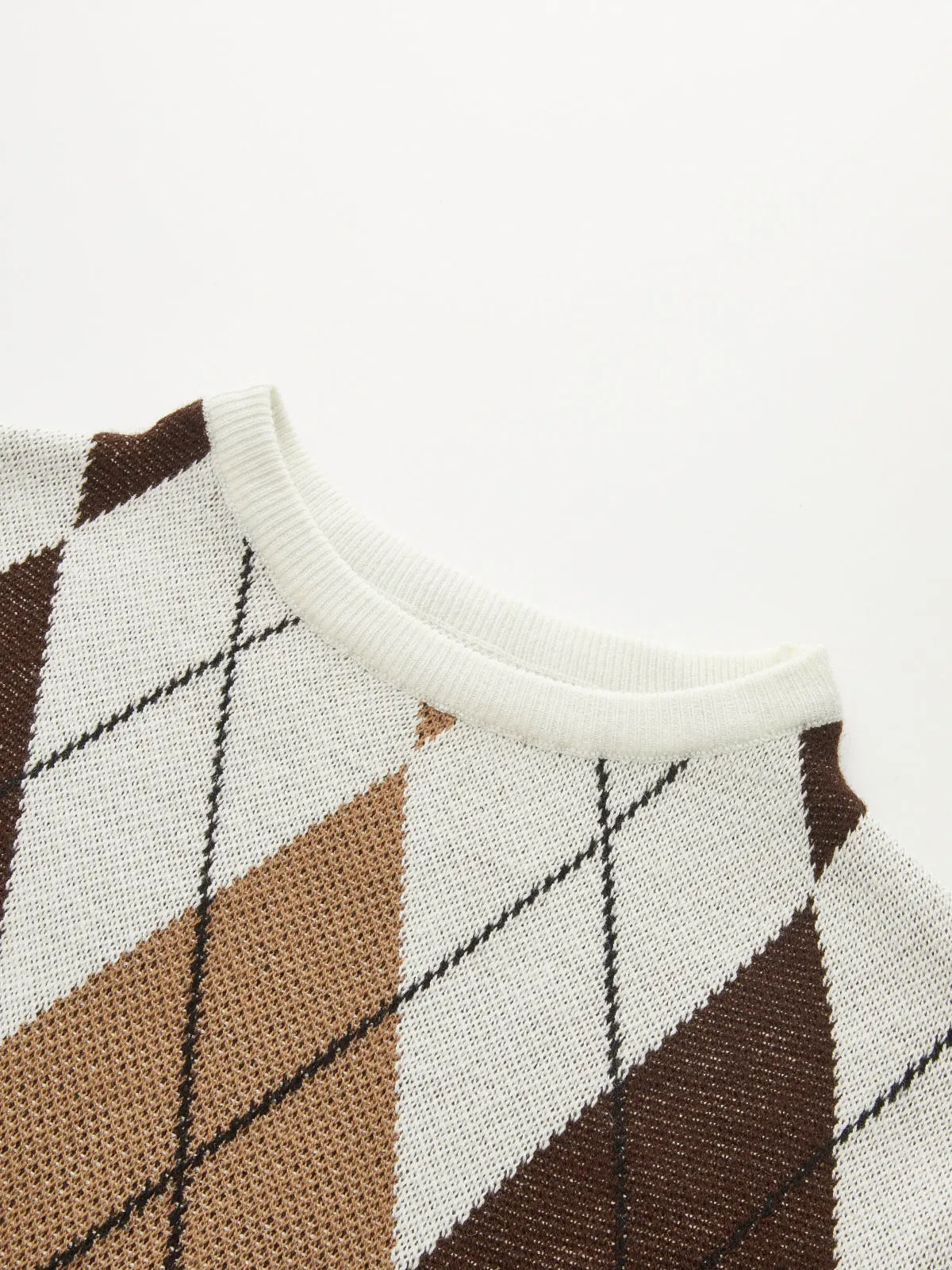Laure Argyle Knit Sweater — photo 4