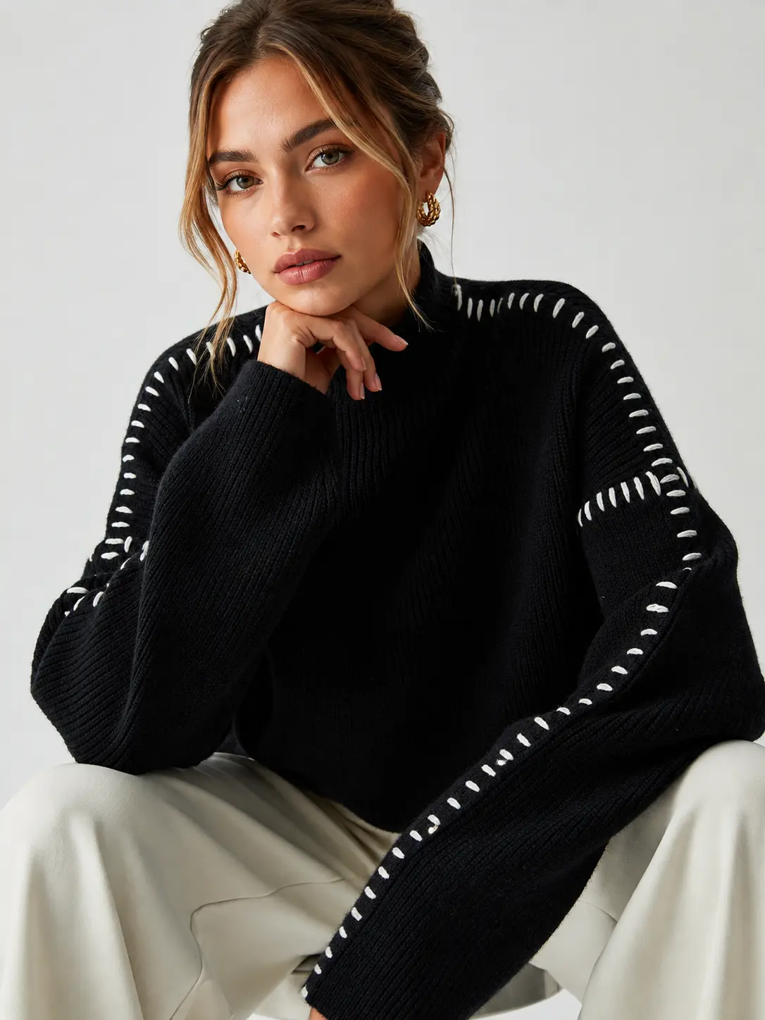 Sylvie Mock-Neck Sweater — photo 4