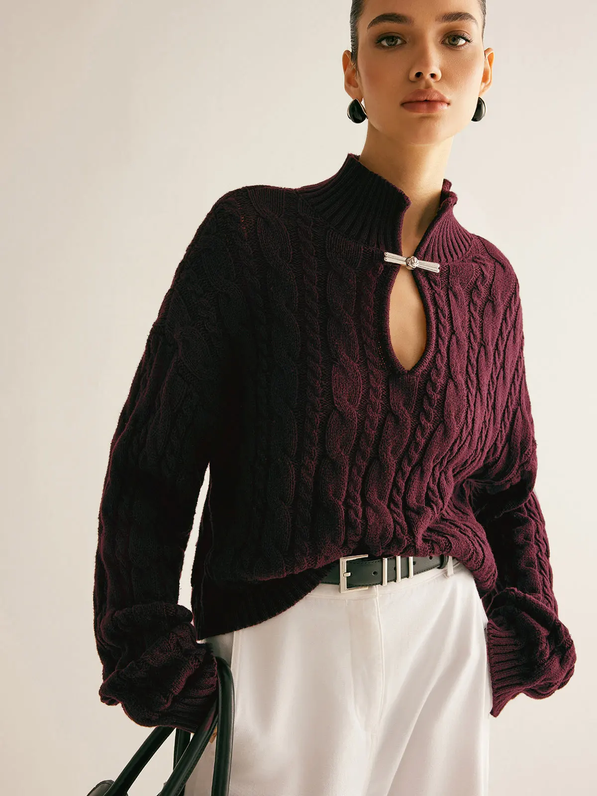 Laure Keyhole Knit Top — photo 10
