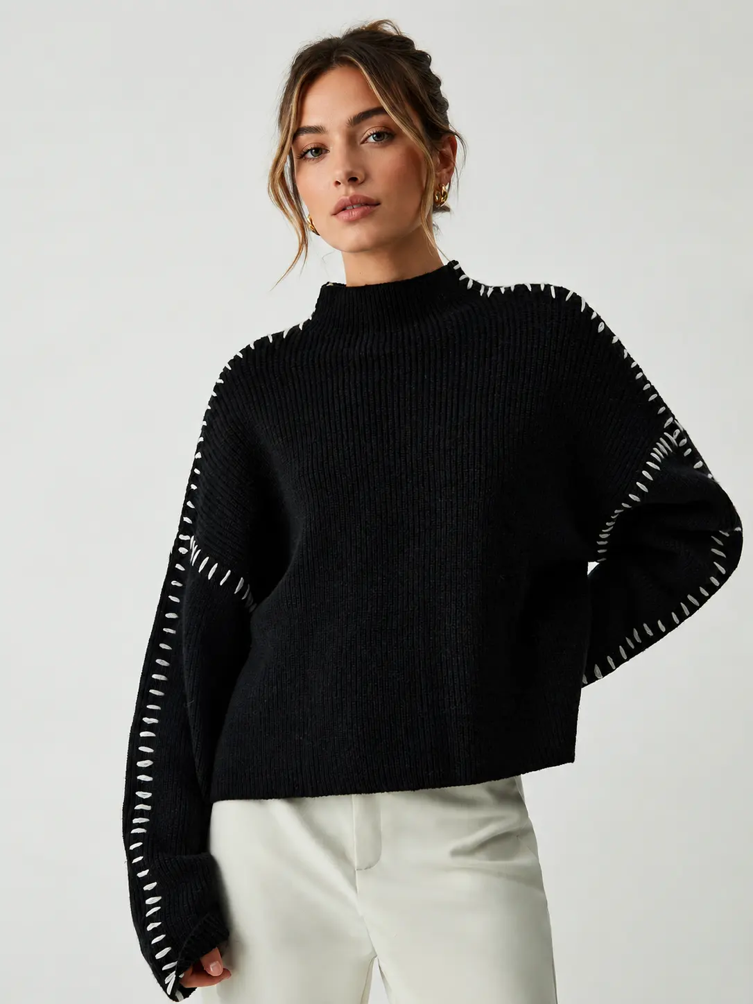 Sylvie Mock-Neck Sweater — photo 2