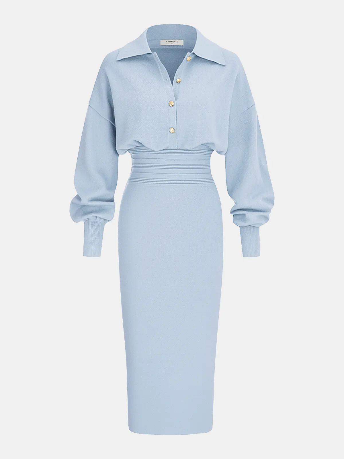 Estelle Knit Shirt Dress — photo 8