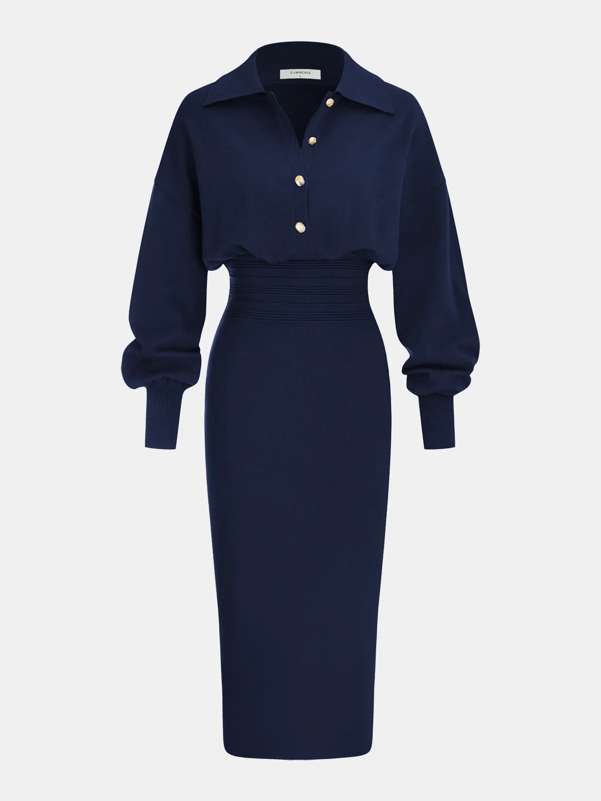 Estelle Knit Shirt Dress — photo 9