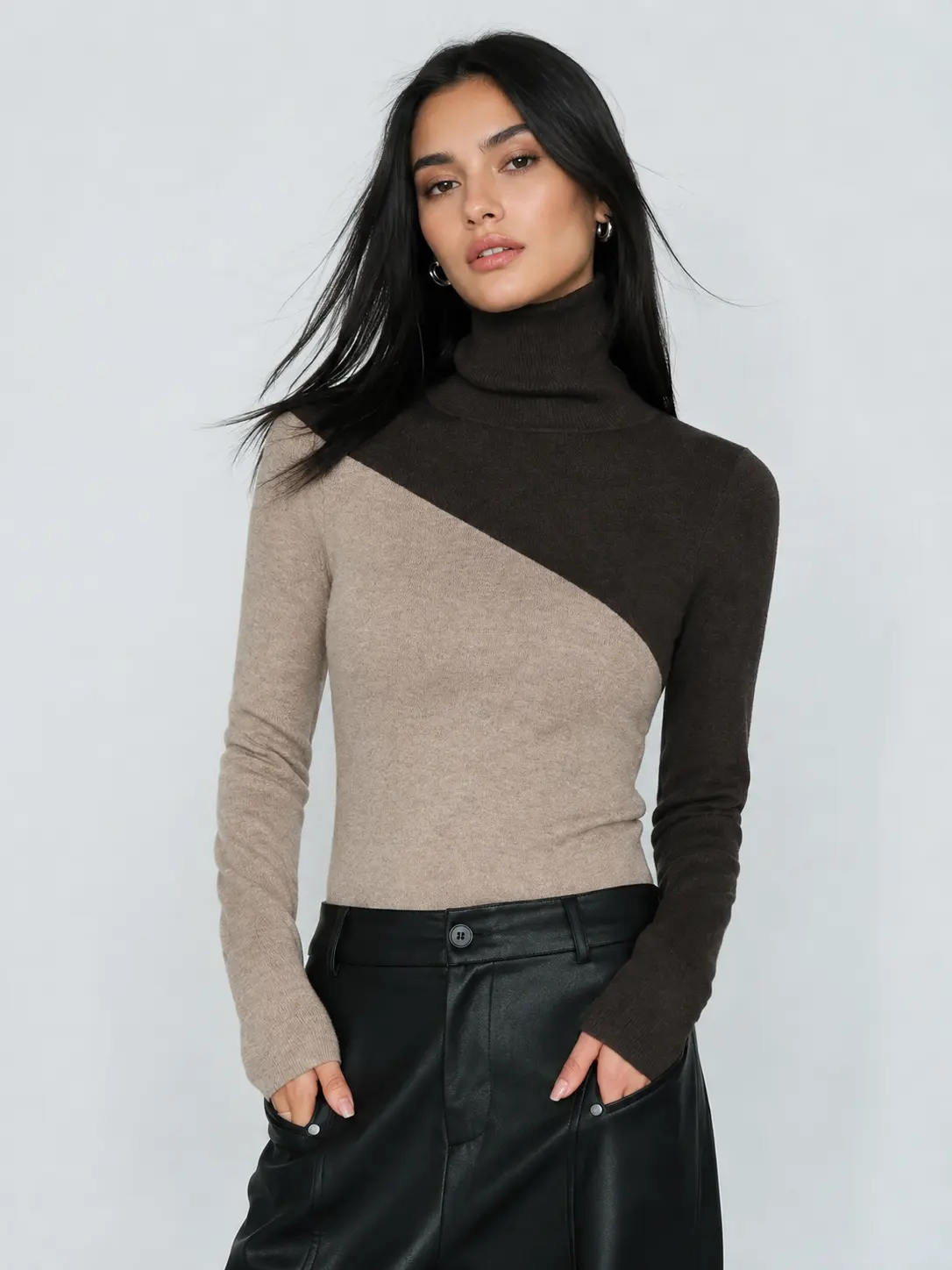 Manon Patchwork Knit Top — photo 3