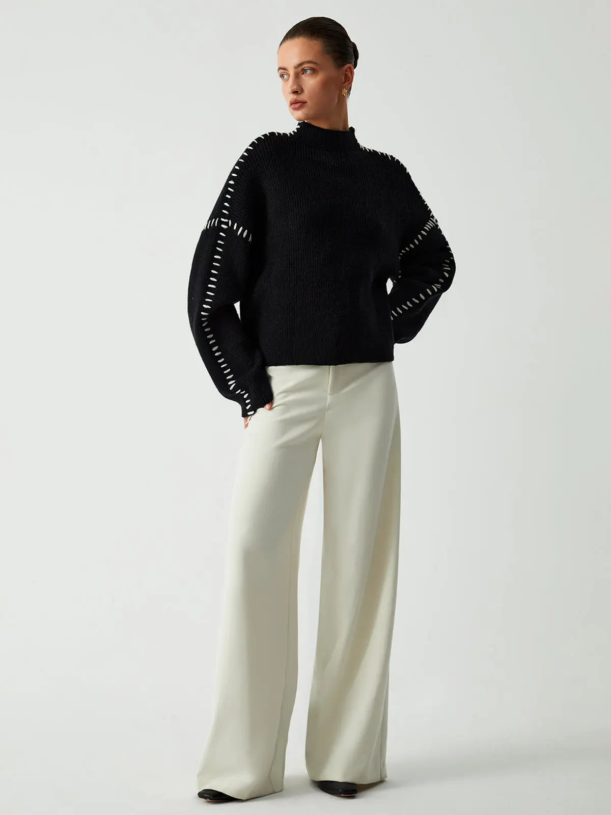 Sylvie Mock-Neck Sweater — photo 6