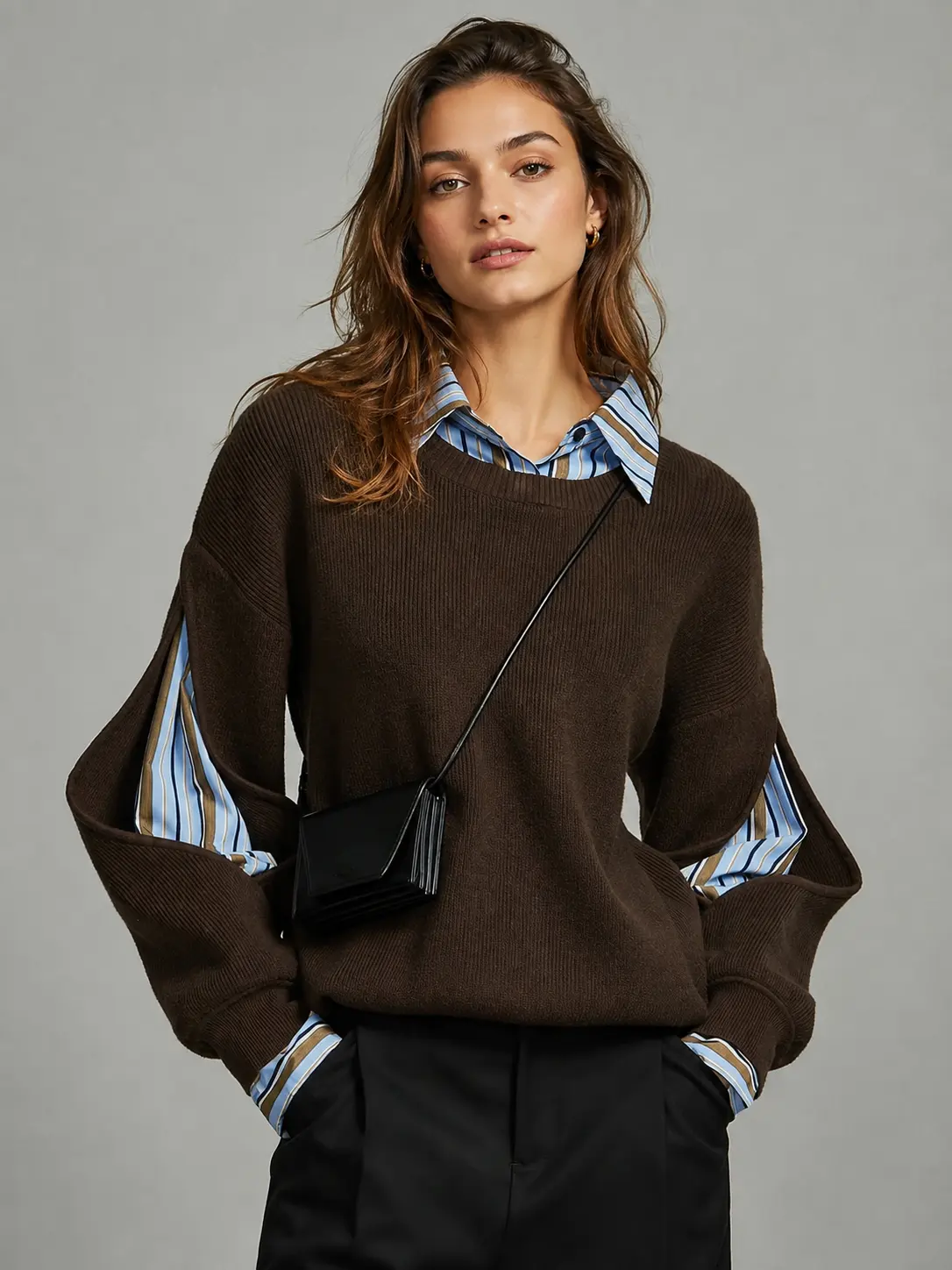 Audrey Ribbed Cutout Sweater