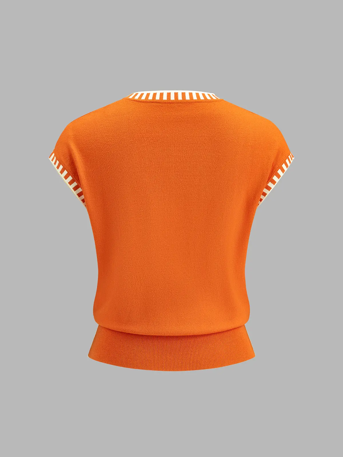 Estelle Cap-Sleeve Knit Top — photo 3