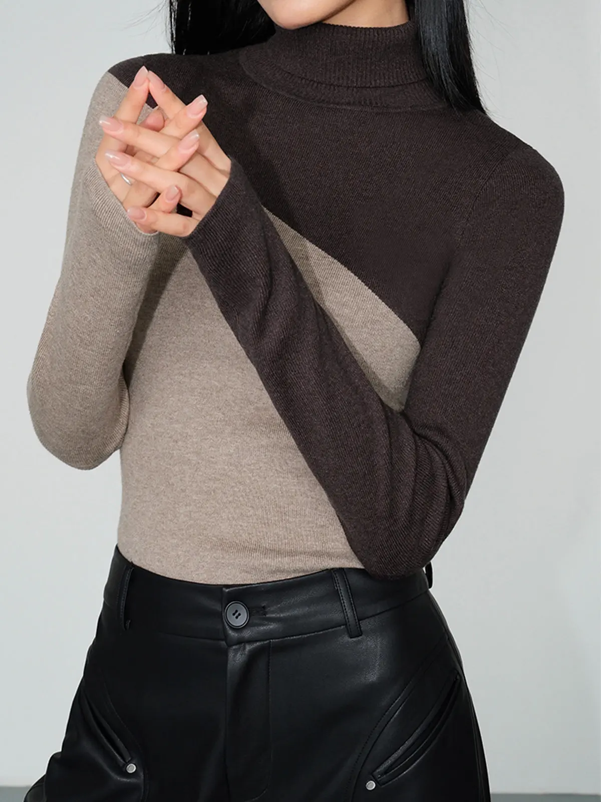 Manon Patchwork Knit Top — photo 5