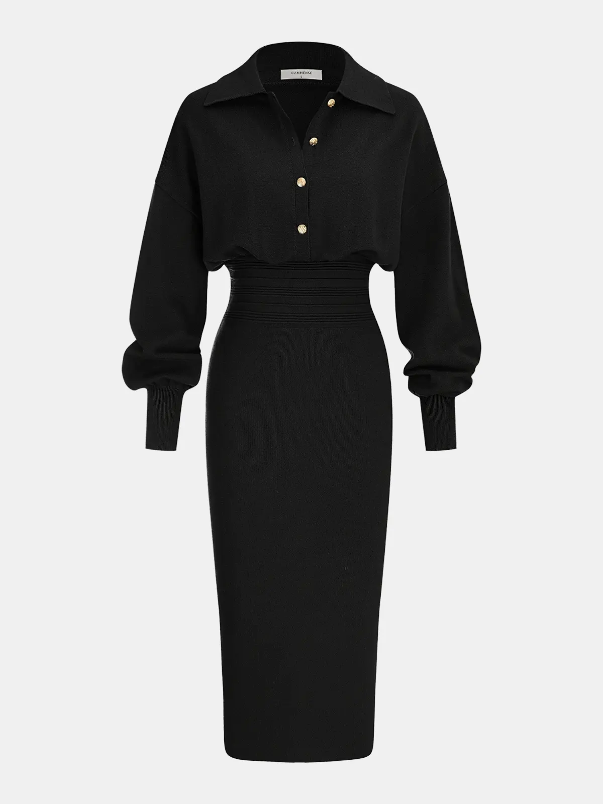 Estelle Knit Shirt Dress — photo 10