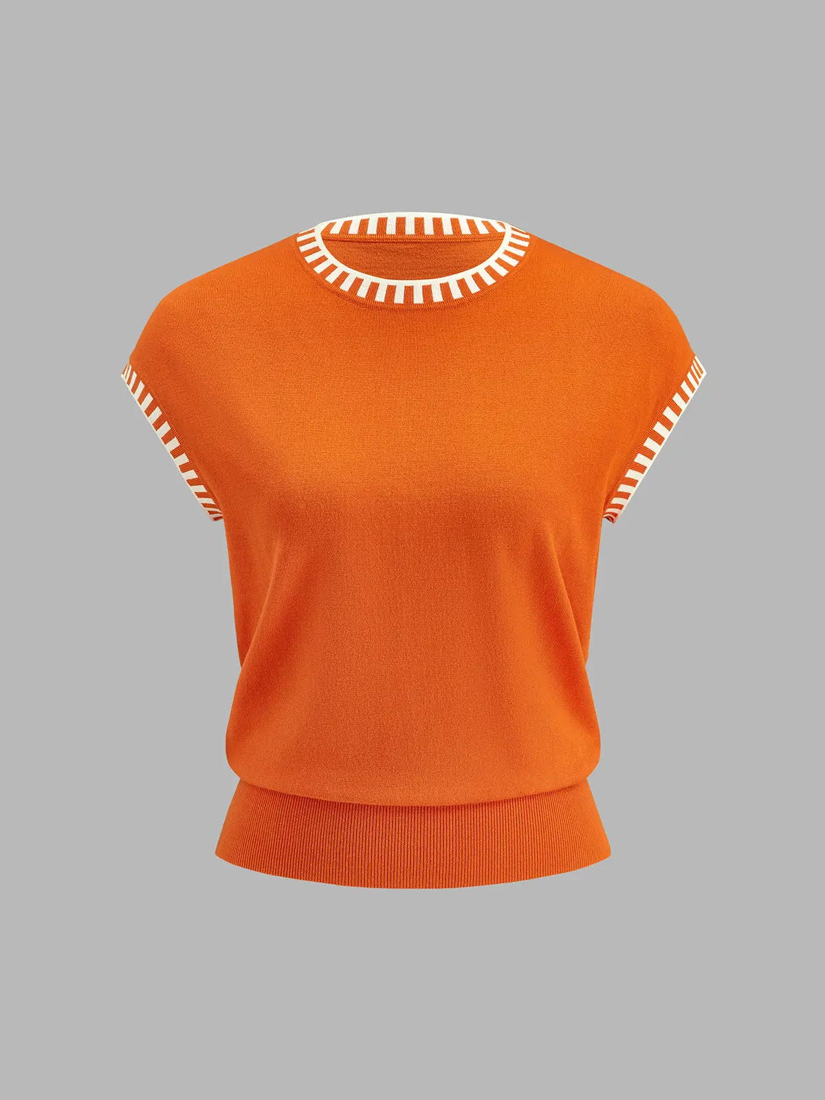 Estelle Cap-Sleeve Knit Top — photo 2