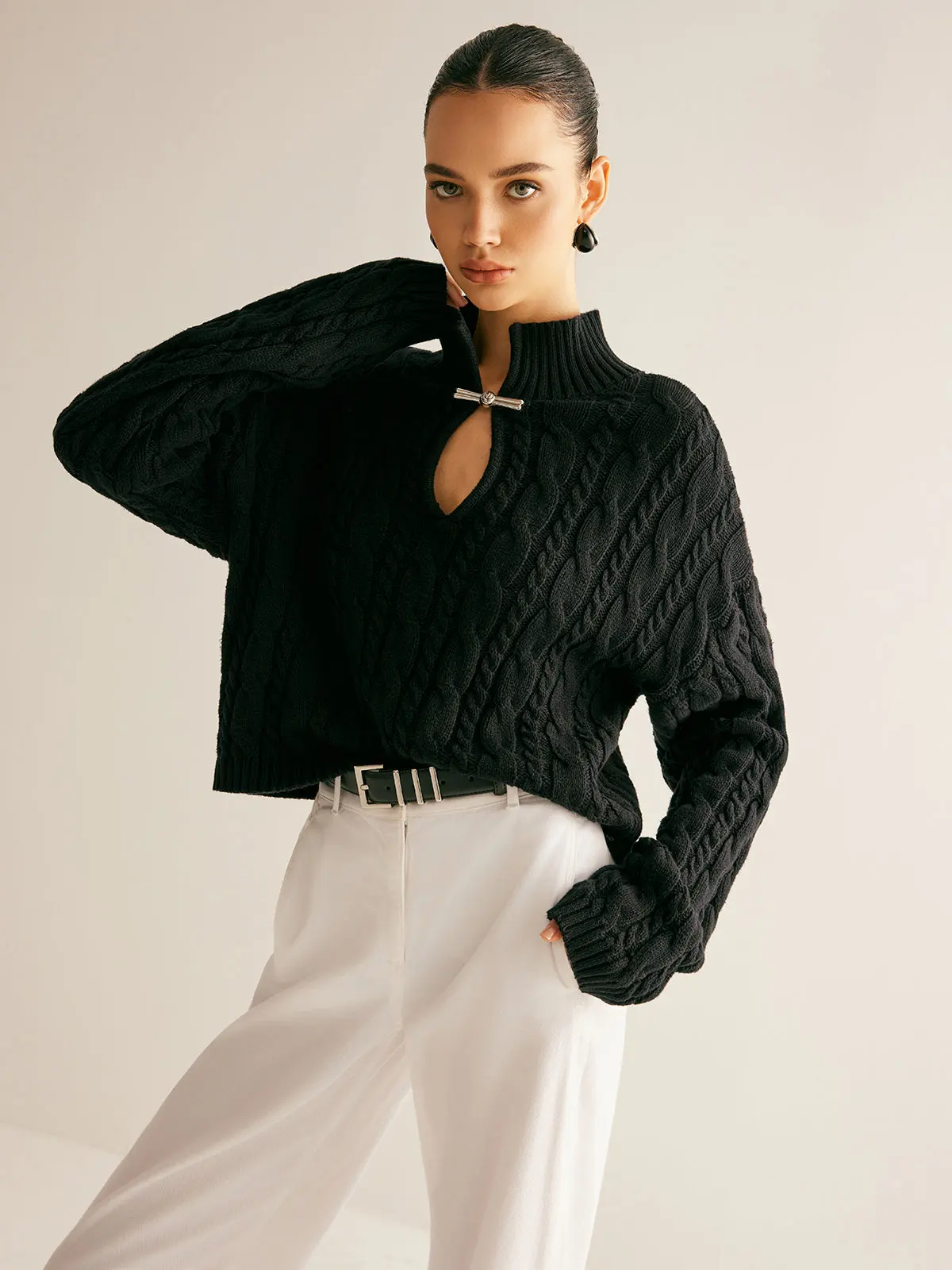Laure Keyhole Knit Top — photo 8